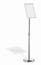 Durable 479823 sign holder/information stand A4 Aluminium, Plastic, Steel Silver 