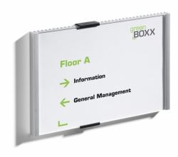 Durable 480523 sign holder/information stand Acrylic Silver 