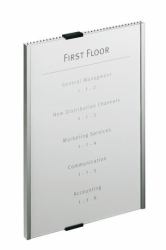 Durable Info Sign Acrylic, Aluminium Silver 
