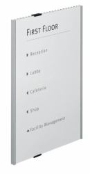 Durable Info Sign Acrylic, Aluminium Silver 