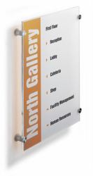 Durable Crystal Sign A3 Transparent 