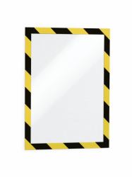 Durable Duraframe Security A4 magnetic frame Black, Yellow 