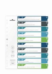 Durable 679527 tab index Blank tab index Polypropylene [PP] Multicolour 