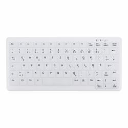 EET Nordic Contour Design Active Key Contour ClassicClean Medical Keyboard IP68 Mini Wireless White DE C4110 