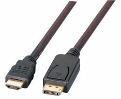 EFB Elektronik K5561SW.2V2 video cable adapter 2 m DisplayPort HDMI Black 