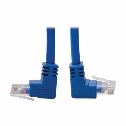 Eaton Tripp Lite N204-003-BL-UD Up/Down-Angle Cat6 Gigabit Molded UTP Ethernet Cable [RJ45 Up-Angle M to RJ45 Down-Angle M], Blue, 3 ft. [0.91 m] 