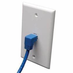 Eaton Tripp Lite N204-010-BL-DN Down-Angle Cat6 Gigabit Molded UTP Ethernet Cable [RJ45 Right-Angle Down M to RJ45 M], Blue, 10 ft. [3.05 m] 