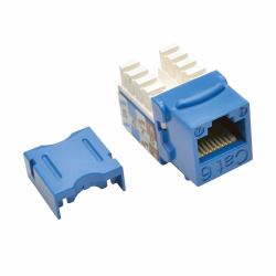 Eaton Tripp Lite N238-025-BL Cat6/Cat5e 110 Style Punch Down Keystone Jack - Blue, 25-Pack, TAA 