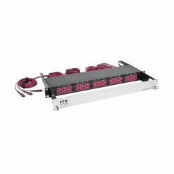 Eaton Tripp Lite N48K-15M8L60-B 40/100Gb Fiber Breakout Patch Panel, 40Gb to 4 x 10Gb, 100Gb to 4 x 25Gb, 15 MTP QSFP to 60 LC Duplex OM4 50/125 Multimode Ports, 1U 