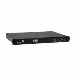 Eaton Tripp Lite PDUMH20HVATNET 3.8kW Single-Phase Switched Automatic Transfer Switch PDU, Two 200-240V C20 Inlets, 8 C13 & 2 C19 Outputs, 1U, TAA 