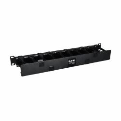 Eaton Tripp Lite SRCABLEDUCT1UHD SmartRack 1U High Capacity Horizontal Cable Manager - Finger duct with dual-hinge cover 