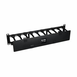 Eaton Tripp Lite SRCABLEDUCT2UHD SmartRack 2U High Capacity Horizontal Cable Manager - Finger duct with dual-hinge cover 