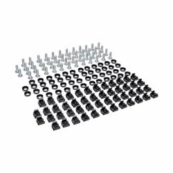 Eaton Tripp Lite SRCAGENUTS1224 SmartRack Square Hole Hardware Kit with 50 pcs 12-24 screws and washers 