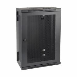Eaton Tripp Lite SRW18US13 SmartRack 18U Low-Profile Patch-Depth Wall-Mount Half-Height Rack Enclosure, Hinged Back 