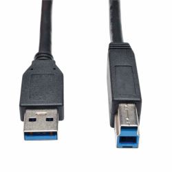 Eaton Tripp Lite U322-010-BK USB 3.2 Gen 1 SuperSpeed Device Cable [A to B M/M] Black, 10 ft. [3.05 m] 