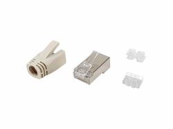 Equip Cat.6A RJ45 Shielded Plug Set, 100pcs/pack 