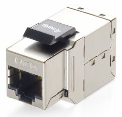 Equip Cat.6A Shielded Keystone Inline Coupler 