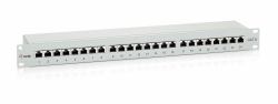 Equip 24-Port Cat.6 Shielded Patch Panel, Light Grey 
