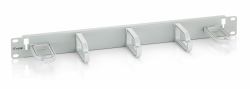 Equip 19" Rack Mount Cable Management Panel, Light Grey [RAL 7035] 