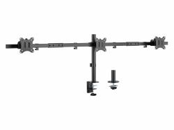 Equip 17"-32" Articulating Triple Monitor Desk Mount Bracket 