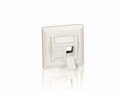 Equip 2-Port German Faceplate 