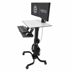 Ergotron WorkFit-C, Dual Sit-Stand Black, Grey Flat panel Multimedia cart 