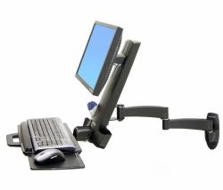 Ergotron 200 Series Combo Arm 61 cm [24"] Wall Black 