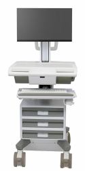 Ergotron M011-0101-111101-1-0 All-in-One PC/workstation mount/stand 19.5 kg White, Grey 61 cm [24"] 