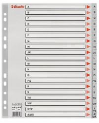 Esselte 100128 tab index Alphabetic tab index Polypropylene [PP] Grey 