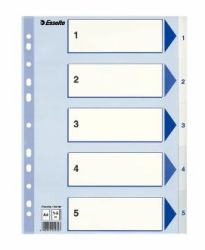 Esselte Index 1-5 PP A4 White 