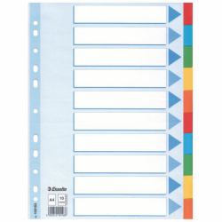 Esselte Divider Cardboard A4 10 Tabs 