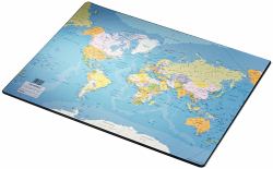 Esselte Deskmat - with World map 40x53cm 