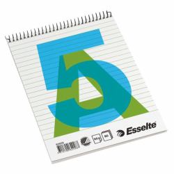 Esselte Spiral Pad A5 Ruled – Top spiral – 