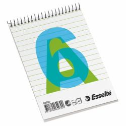Esselte Spiral Pad A6 Ruled – Top spiral – 