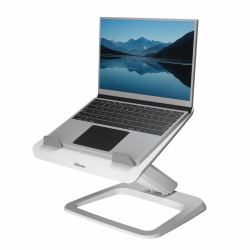 Fellowes Laptop Stand for Desk - Hana LT Laptop Stand for the Home and Office - Adjustable Laptop Stand with 3 Height Adjustments - Max Monitor Size 19", Max Weight 4.5KG - White 