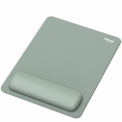 Fellowes Breyta XL Mouse Mat Wrist Rest XL Mouse Pad Wrist Support with Antibacterial Protection Ergonomic Mouse Mat Sage 