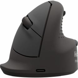 Fellowes Vertical Wireless Mouse Breyta Plus+ Ergonomic Right Handed Vertical Mouse with Antibacterial Protection Medium 