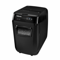 Fellowes Paper Shredder 200 Sheet Auto Feed Micro Cut Shredder AutoMax 200M Shredder with 32 Litre Bin Superior Security P5 