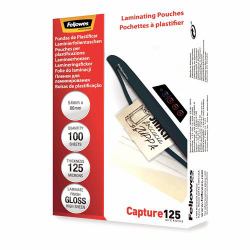 Fellowes Glossy 125 Micron Card Laminating Pouch - 54x86mm 