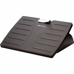 Fellowes Foot Rest Under Desk - Office Suites Under Desk Foot Rest Ergonomic Foot Rest with 3 Height Adjustable Positions & Antibacterial Technology - Foot Rest Stool for Office & Home - Black 
