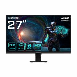 GIGABYTE GS27FA 27" FHD Gaming Monitor - 1920 x 1080, 180Hz, 1ms, 300 cd/m², FreeSync, HDR Ready, HDMI 2.0, Displayport 1.4 