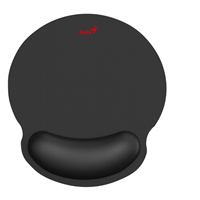 Genius Computer Technology Genius G-WMP100 Ergonomic Mouse Pad with Wrist Rest for Support and Comfort with Anti-Slip Rubber Base, Black