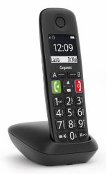 Gigaset E290A Analog/DECT telephone Caller ID Black 