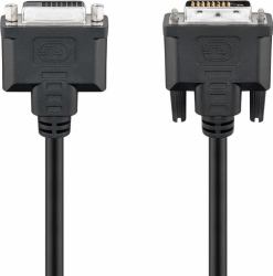 Goobay 50855 DVI cable 2 m DVI-D Black 