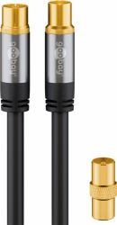 Goobay 70389 coaxial cable 10 m Black 