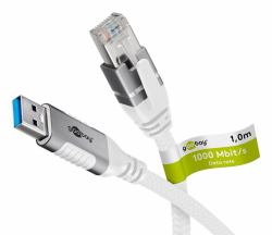 Goobay 74160 networking cable White 3 m Cat6 F/UTP [FTP] 
