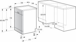 Gorenje GS620C10S Freestanding 14 place settings 