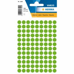 HERMA Multi-purpose labels Ø 8 mm round luminous green paper matt 540 pcs. 