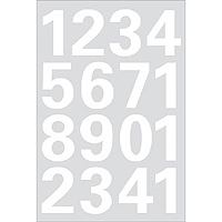 HERMA Numbers 25mm 0-9 weatherproof film white 1 sheet self-adhesive symbol 
