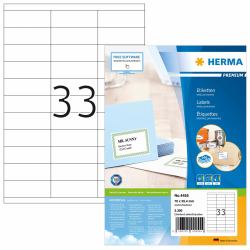 HERMA Labels Premium A4 70x25.4 mm white paper matt 3300 pcs. 